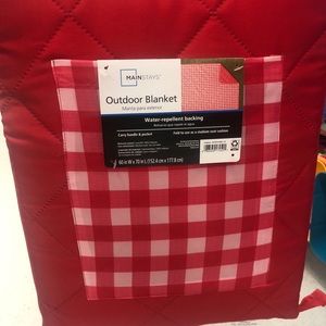 Mainstays 60x70 Gingham Outdoor Blanket